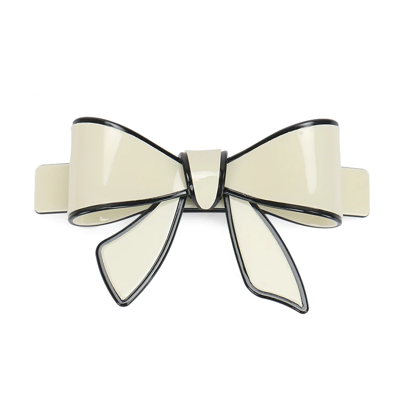 9 Candy Color Big Bow Hair Barrette Clips High Quality Acrylic Bow Hair Clip for Girls
