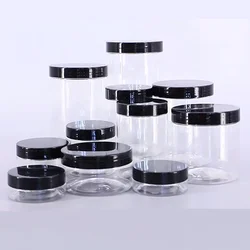 100ml 120ml 150ml 200ml 250ml 4oz 8oz Clear Plastic PET Container Food Jar with custom plastic lid metal lid