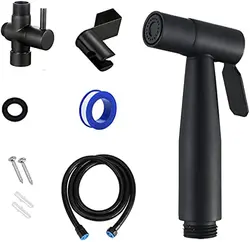 304 Stainless Steel Handheld Toilet Bidet Sprayer Bathroom Black Gold Bidet Sprayer Shattaf Set For Bidet
