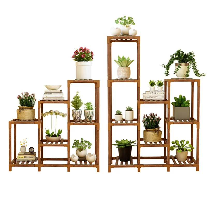 Factory Supply Shape Changeable Wooden Garden Planter Size SML Planter for Flower Plant Vegetable