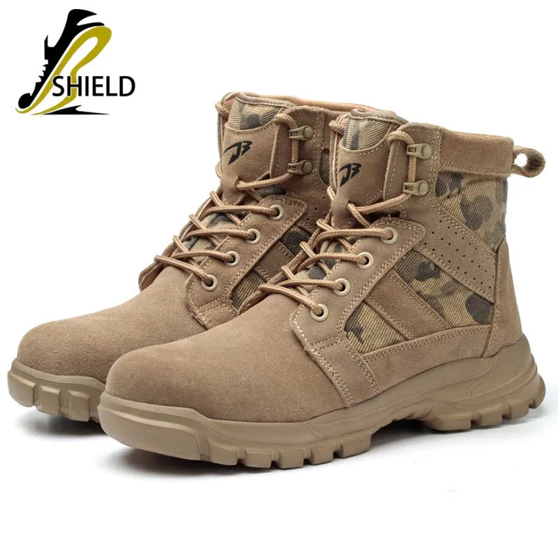 Anti Puncture Welding Safety Shoes Industrial Construction Work Boots Steel Toe for Worker Men