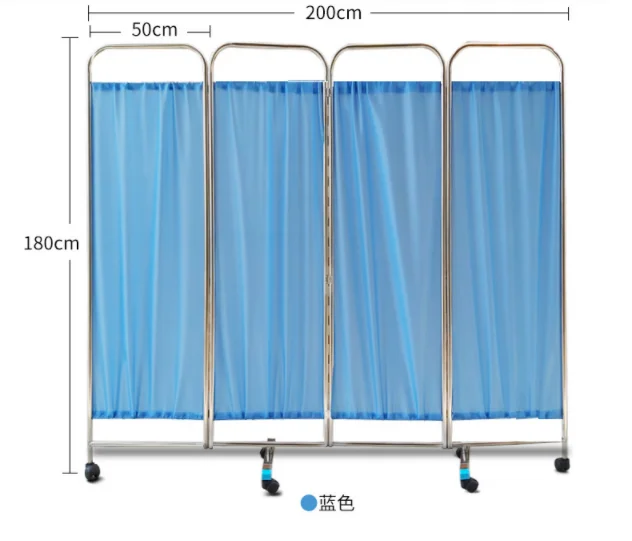 Examination Privacy Ward Screen 4 Fold Medical Curtains