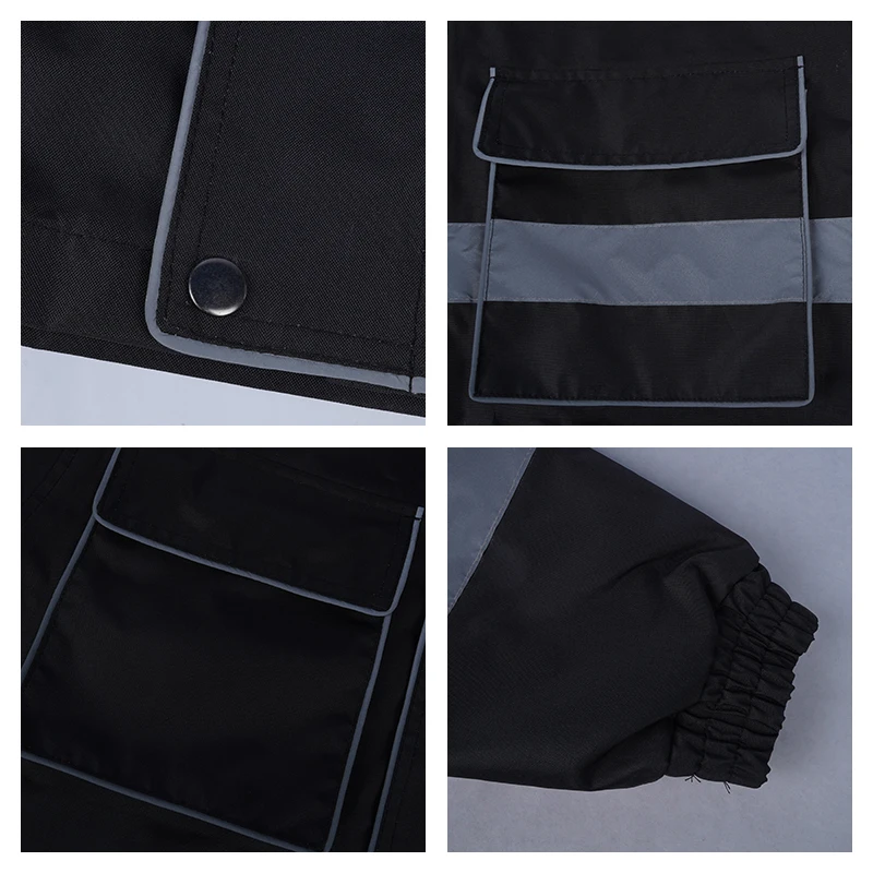 LX Wholesale Construction Winter Reflective Jackets Reflector Safety Jackets With Multiple Pockets