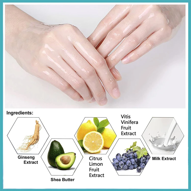 Private Label 100% Pure  Natural Organic Whitening Moisturizing Hand Nourished  Mask