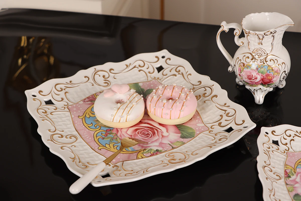 China best selling royal products bone china tea set porcelain storage bottle new bone china porcelain tea set