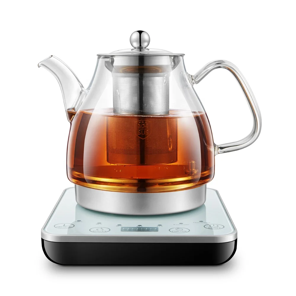KC/CE/CB/LFGB/ROHS Certificates Temperature setting glass Kettle electric tea maker~Gooseneck  tea kettle/ Bouilloire