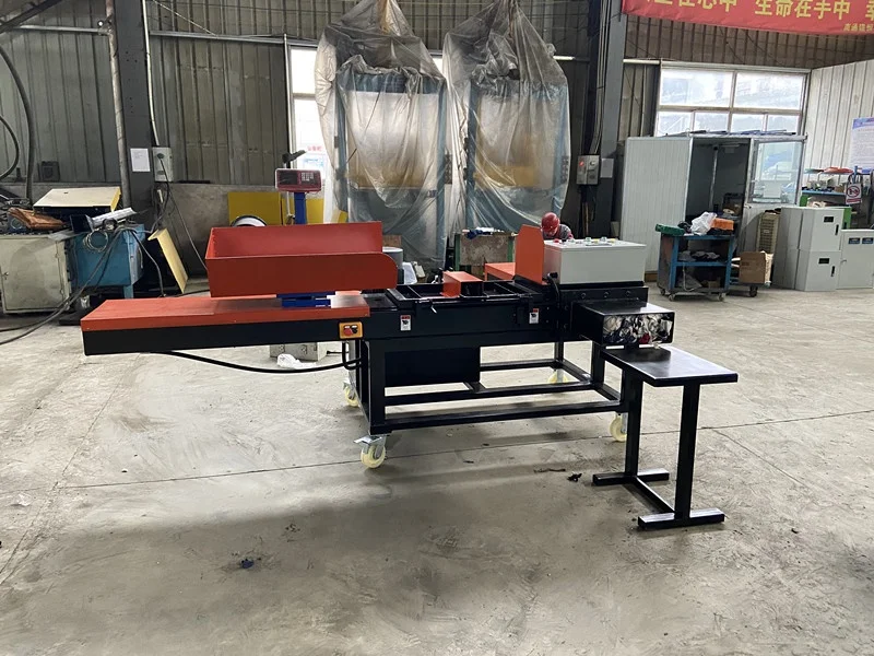 hydraulic rag wipers bagging baling machine rags press baler machinery with scale