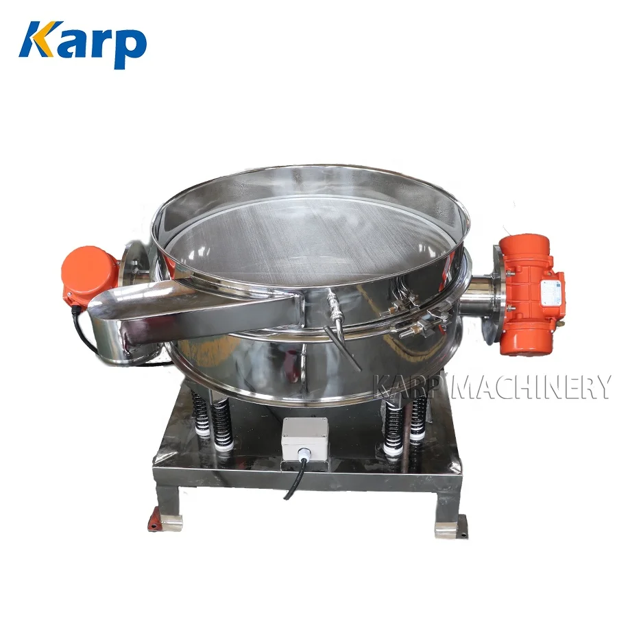 Vibrating screen food sieve machine single deck for flour