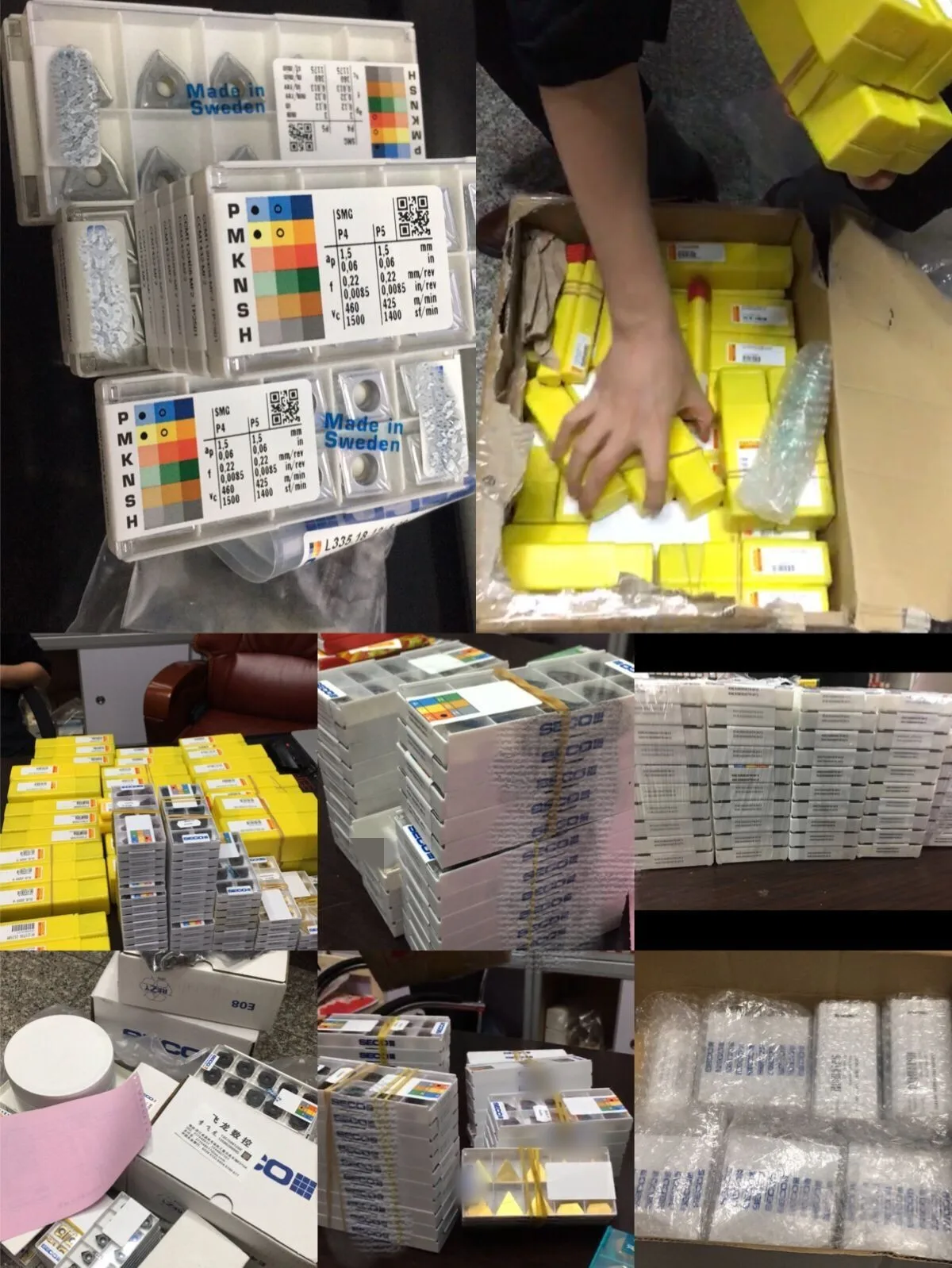 Original sweden carbide turning inserts and cnc turning holders CNMG190608-M3 TP1501/TP2500/CP500/F40M