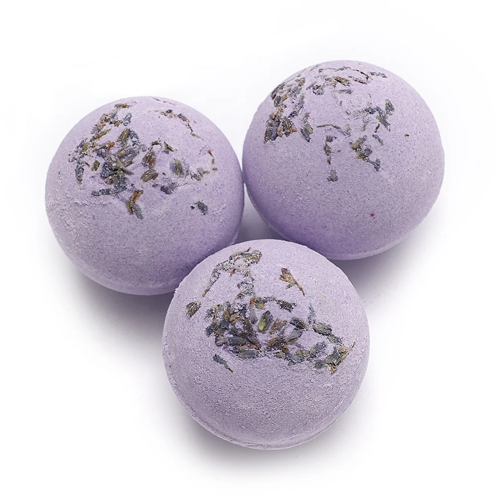 4pcs 100g Dried Flower Blast Bath Salt Ball Essential Oil Star Luxury Christmas