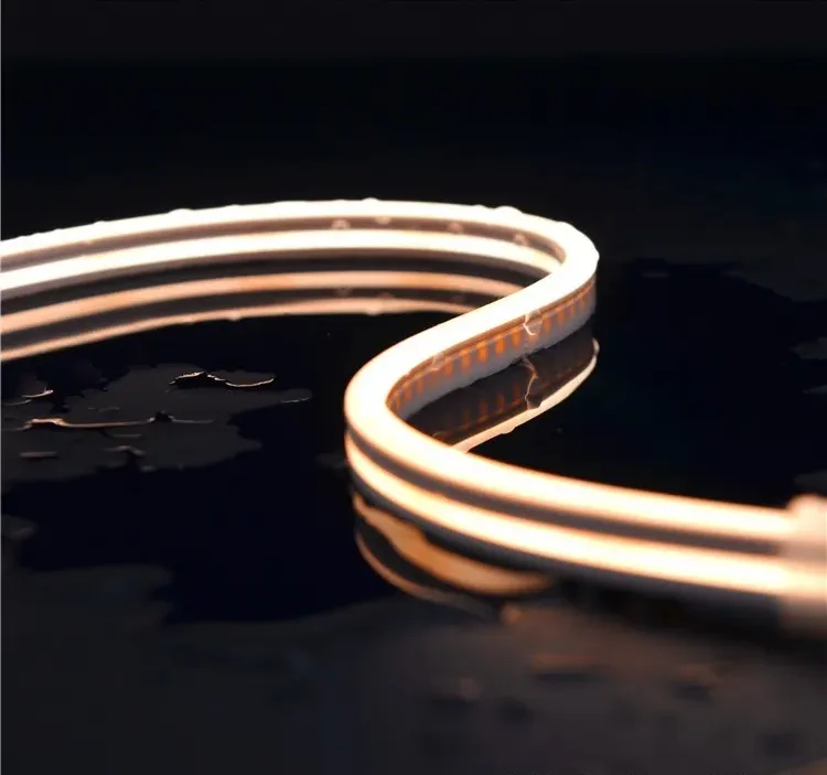 Anti-UV IP67 waterproof 2000~5300K white light led  neon light tube integrated extrusion moulding silicone neon strip