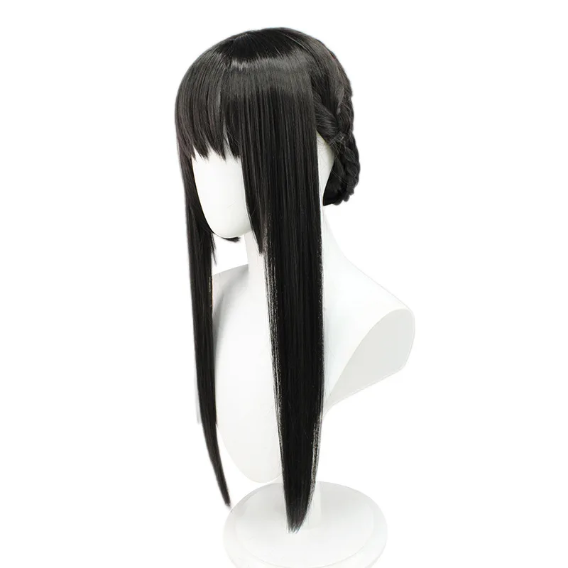SPY FAMILY Cosplay Yor Forger Long Black Cosplay Wig AOKG-001