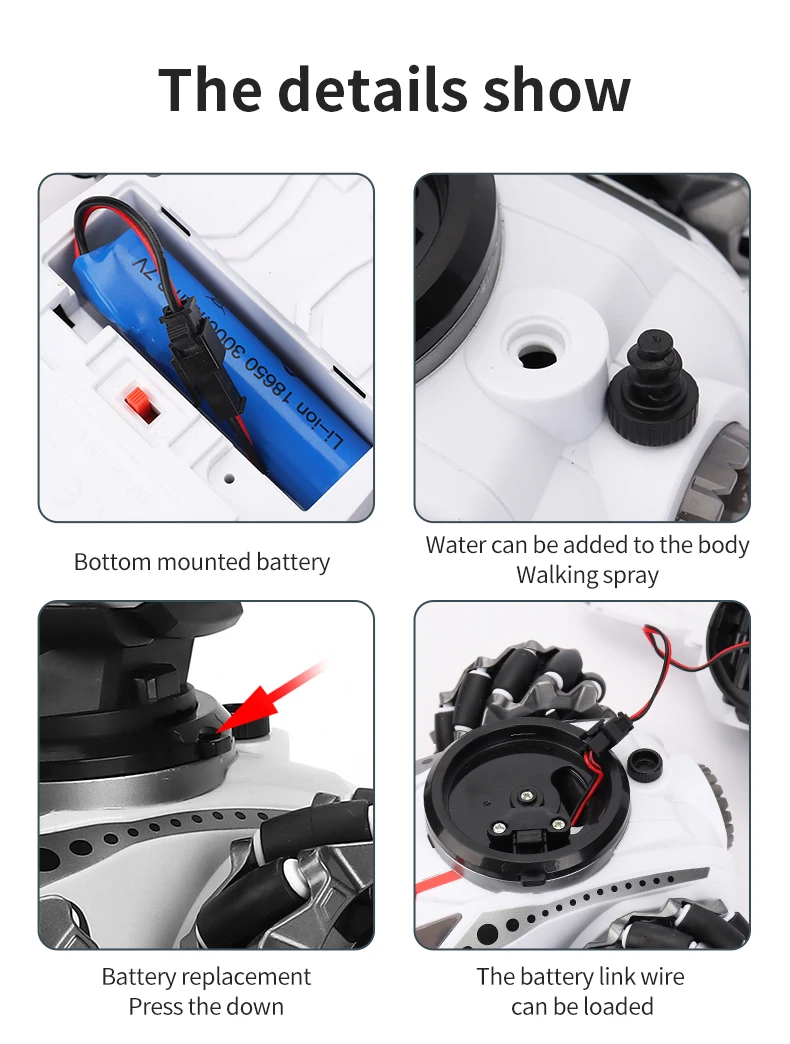 Tiktok Hot Sell 2.4G Radio Control Tank 3 In 1 Shoot Water Ball Bubble Soft Bullet  360 Degree Spin RC Car Toys