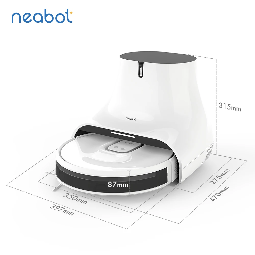 Neabot Q11 Robot Vacuum Cleaner Automatic Smart Home Self Cleaning Robotic Vacuums For Hard Floor With No-Go-Zone