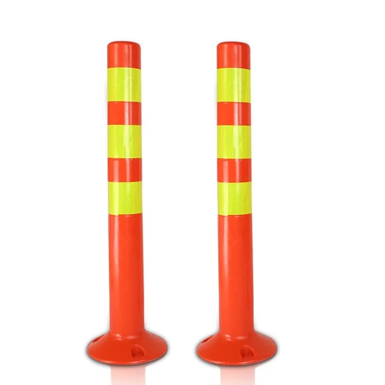 
Wholesale 75CM High Quality PU removable flexible traffic delineators post warning post 