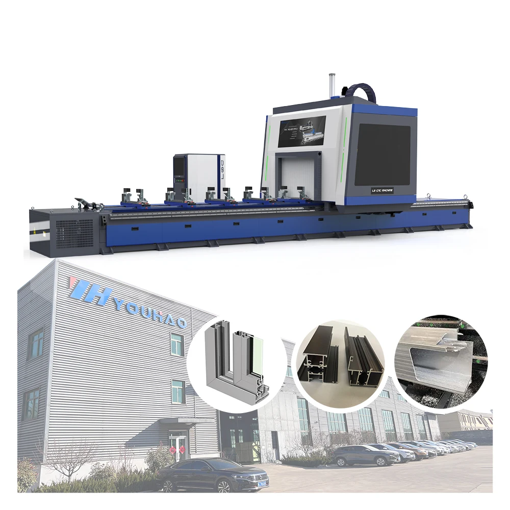 Aluminum Profile 5 axis cnc router machine aluminium window machine 45 degree aluminum cutting machine