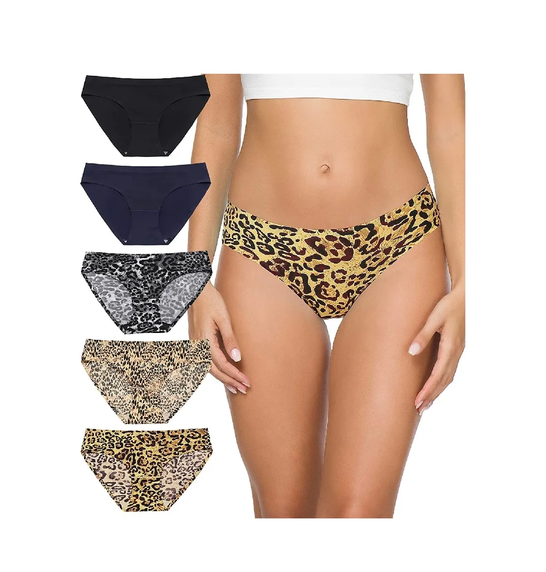 FREE SAMPLE Seamless Underwear For Women No Show Panties For Women Breathable Stretch Bikini Panties Soft Cheeky Hipster Panty
