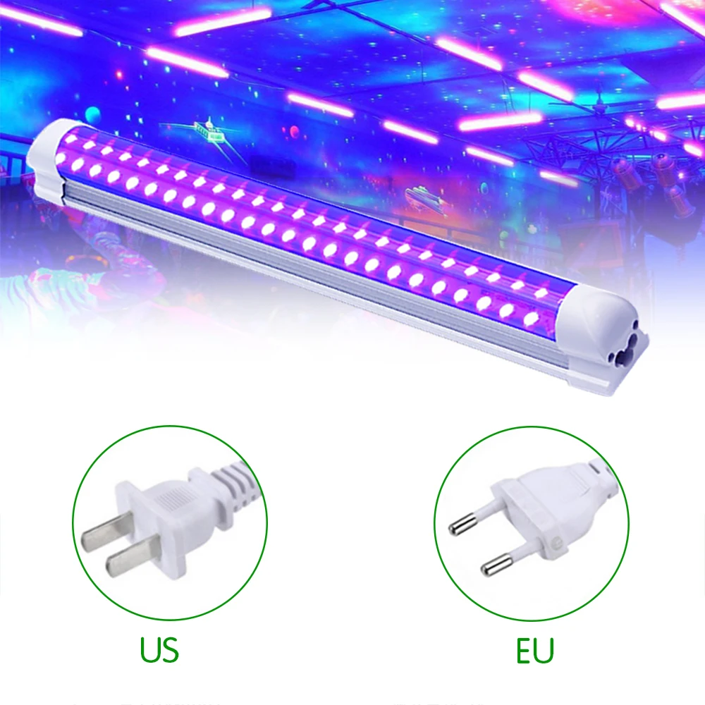 365nm 395nm UV light T8 integrated led tube UVA lamp 600mm 1200mm 1500mm uv curing