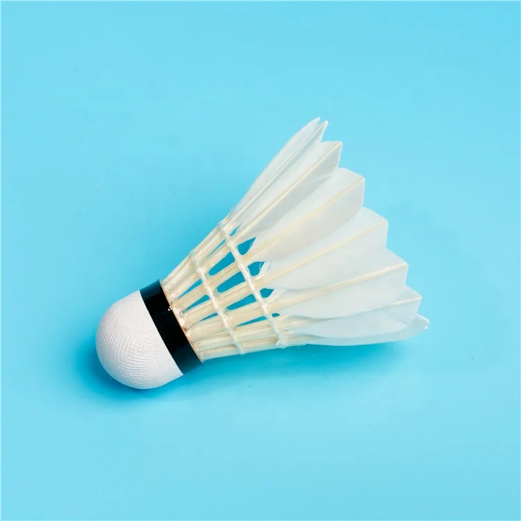 TCX9000 yellow Model goose feather shuttlecock with 3layer cork for professional players