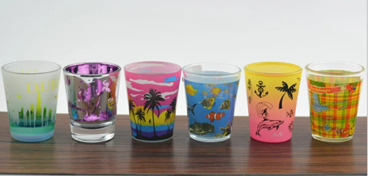 Custom logo  souvenir  gift  high quality glass shot glasses  cup shot glass