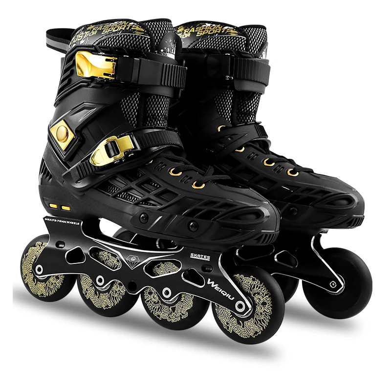 Pressure-Resistant Pp Materialroller Skates Retro Roller  Skating  Rink Wheels Quad