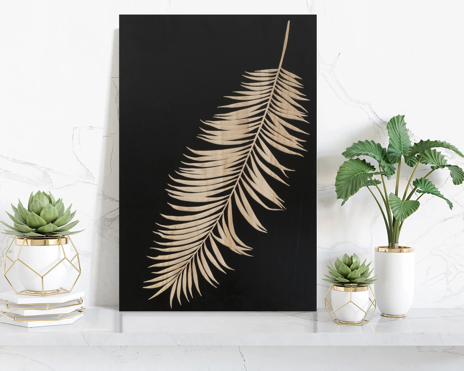  HOMEPAINT перья Carvings черный фон натуральный деревянный цвет Художественный Ручной Работы настенный художественный Декор для
