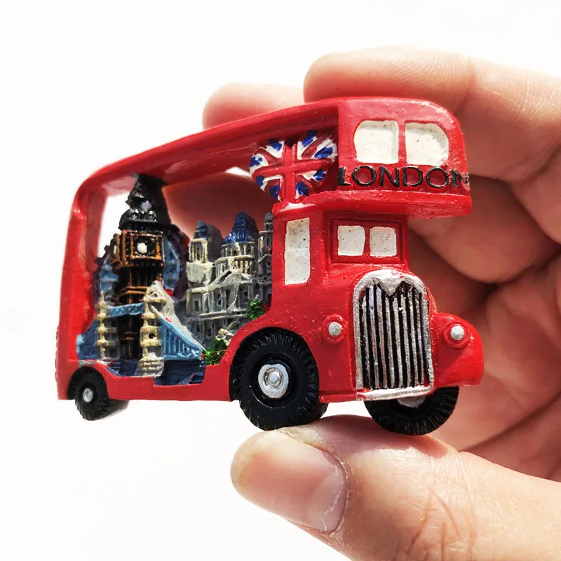 Custom London Personalized Souvenir Poly resin Fridge Magnets Customized Country Gift Magnet Souvenir