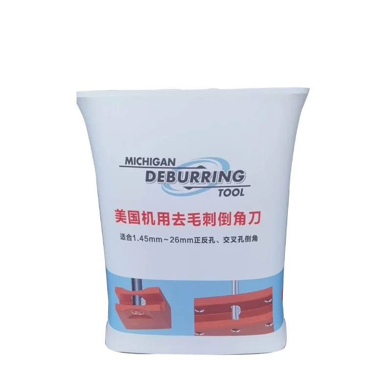 Portable Promotion Triangle Pop up Fabric Counter Table Folding Trade Show Podium for Exhibition