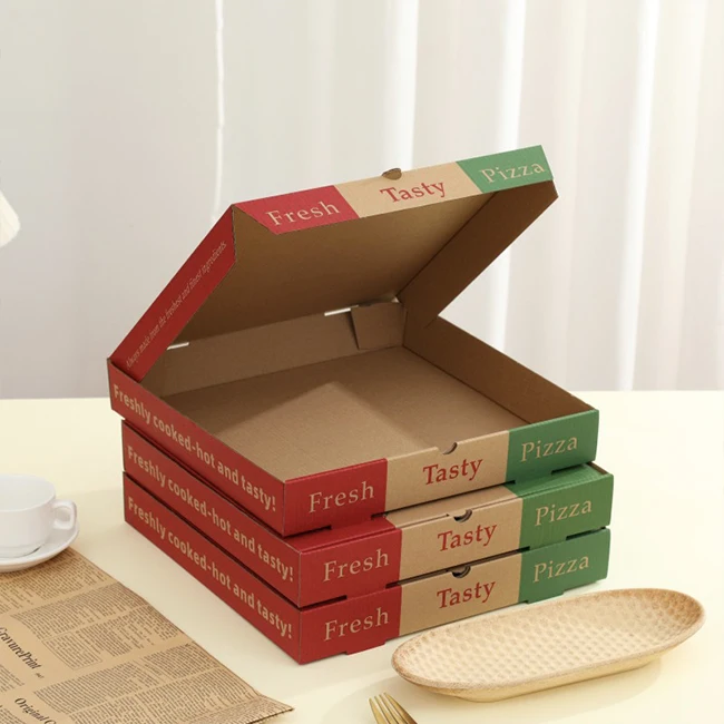 Wholesale Low Price Single Slice Pizza Packing Box With Custom Logo Printed