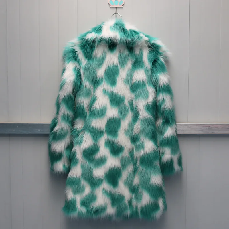 autumn and winter new lady fur coat fox fur coat trim long style trench coat big size in Europe and America women jacket