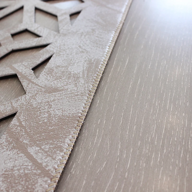 Vizon Bronze Runner Placemat rectangular round Stylish Modern Turkish Carpet for Living Room Floor Area Mat leather Petek Rug