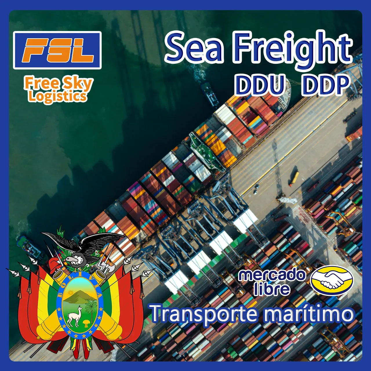 Cheapest International Profession Dhl DDP DDU Door To Door From China To Bolivia Prices Sea Freight