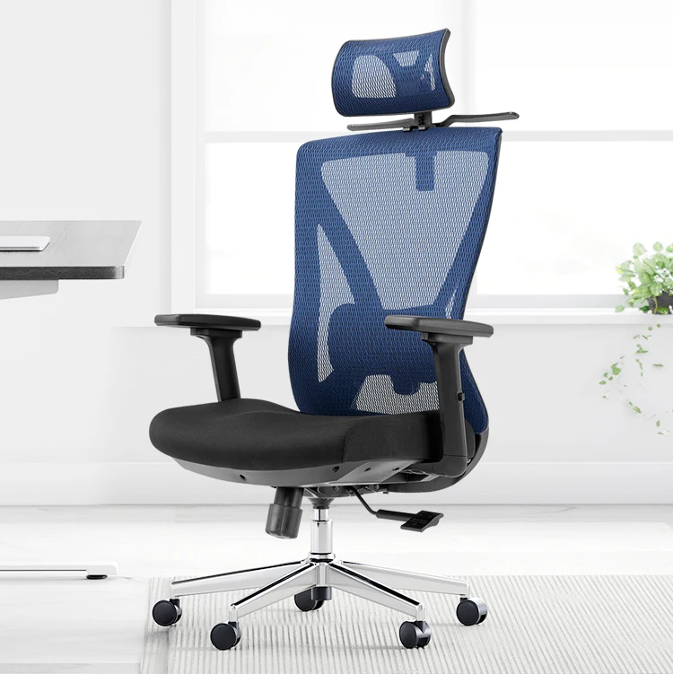 Adjustable hot sale  ergonomic swivel chair mesh office chair padded lumbar support ergonomic office chairs