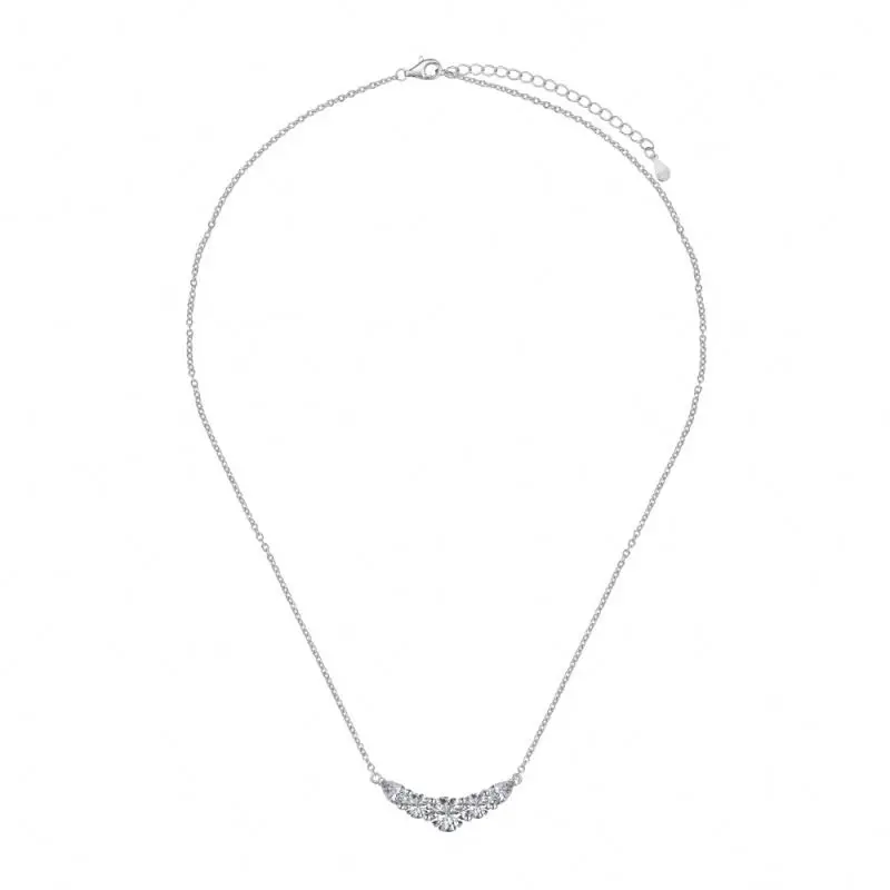 Dylam New Style Popular Customize S925 Sterling Silver Necklace Cubic Zircon Diamond 18K Gold Plated Necklaces For Women Chains