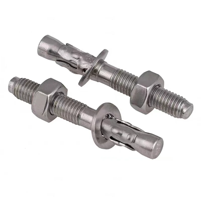hot selling M8 M16 M18 Super Duplex Stainless steel Plain Polishing  2205 2507 A286 904L 1.4410 Wedge Anchor Bolts