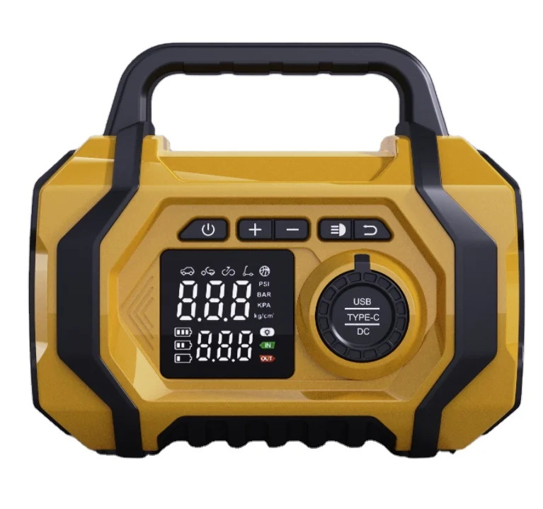 New Model Car Tyre  Inflator Multifunctional  Air Blower Jump Starter Portable Mini and Vacuum Dual Battery  Supplier