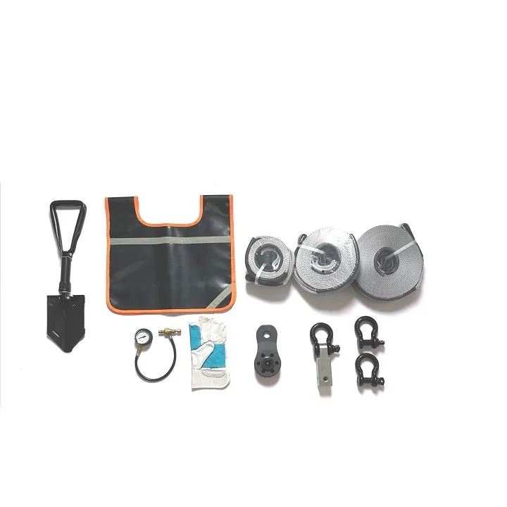 Outdoor equipment 4x4 heavy duty 12pcs Offroad Recovery Kits Snatch Strap Kit