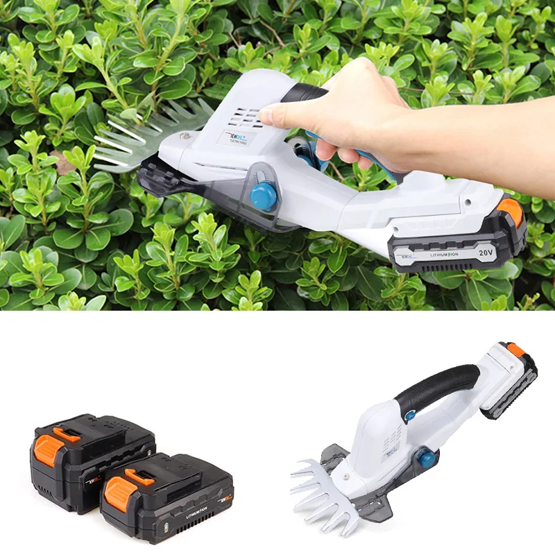 20V Cordless Weed Trimmer Grass Zip Trim Cutter Garden Edger Lawn Strimmer Hedge Cutter Pruning Garden Tools 2000mAh Li-ion