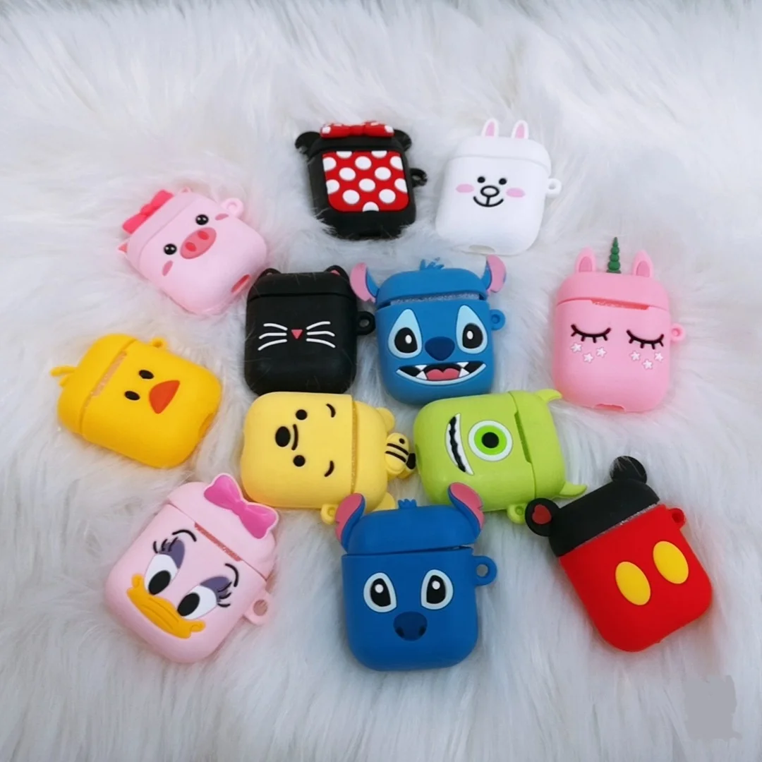 
Wholesale Protective case for air poding 2 Cartoon silicone case for Earphone cover for air poding case 