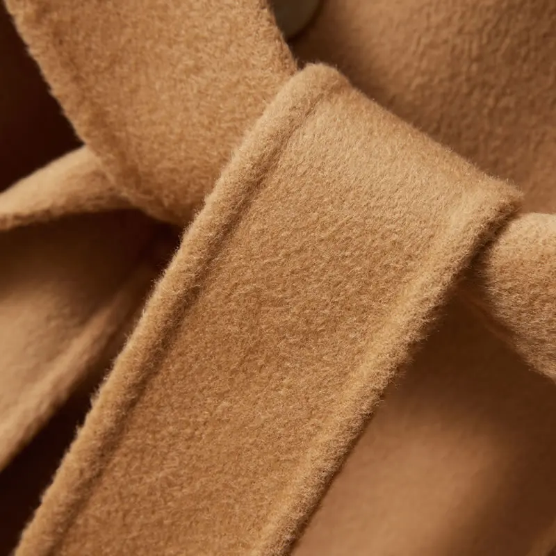 Women Winter Autumn Spring 100% Cashmere Coat With Belt Long Coats Top Quality Customized Service