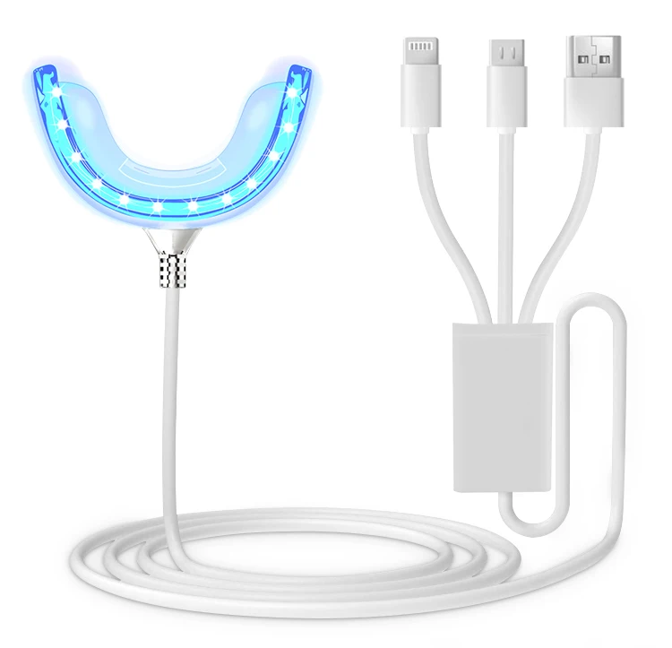 smilekit Teeth Whitening Light iPhone Smartphone & USB 16 LED Phone teeth whitener mini light