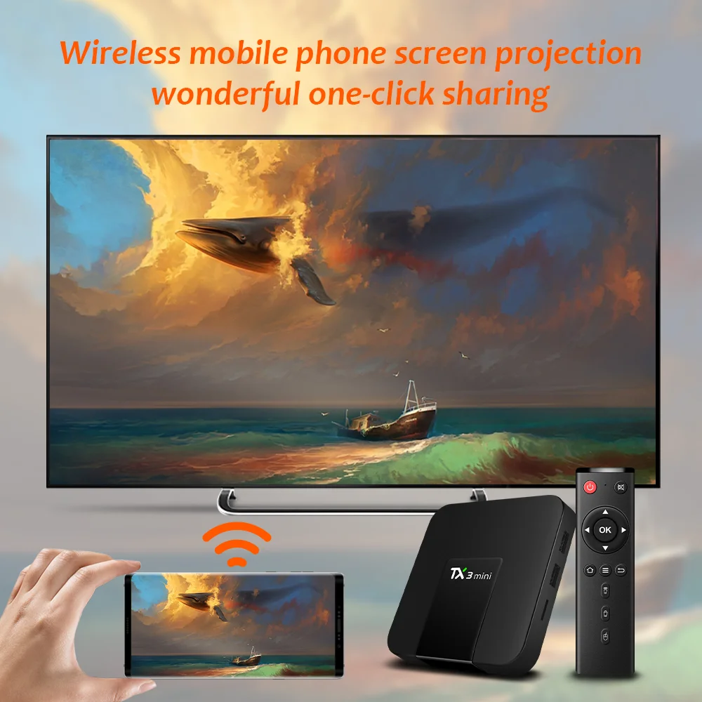 Free Shipping wifi box tv trocado pra snapdragon Motherboard Android 11 4GB mini teclado tv box with rca output