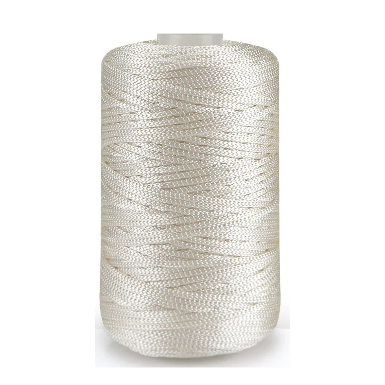 
High Quality Factory Sale High Tenacity 7s Count Flat Shiny Ice Thread Linen Yarn for Crochet 