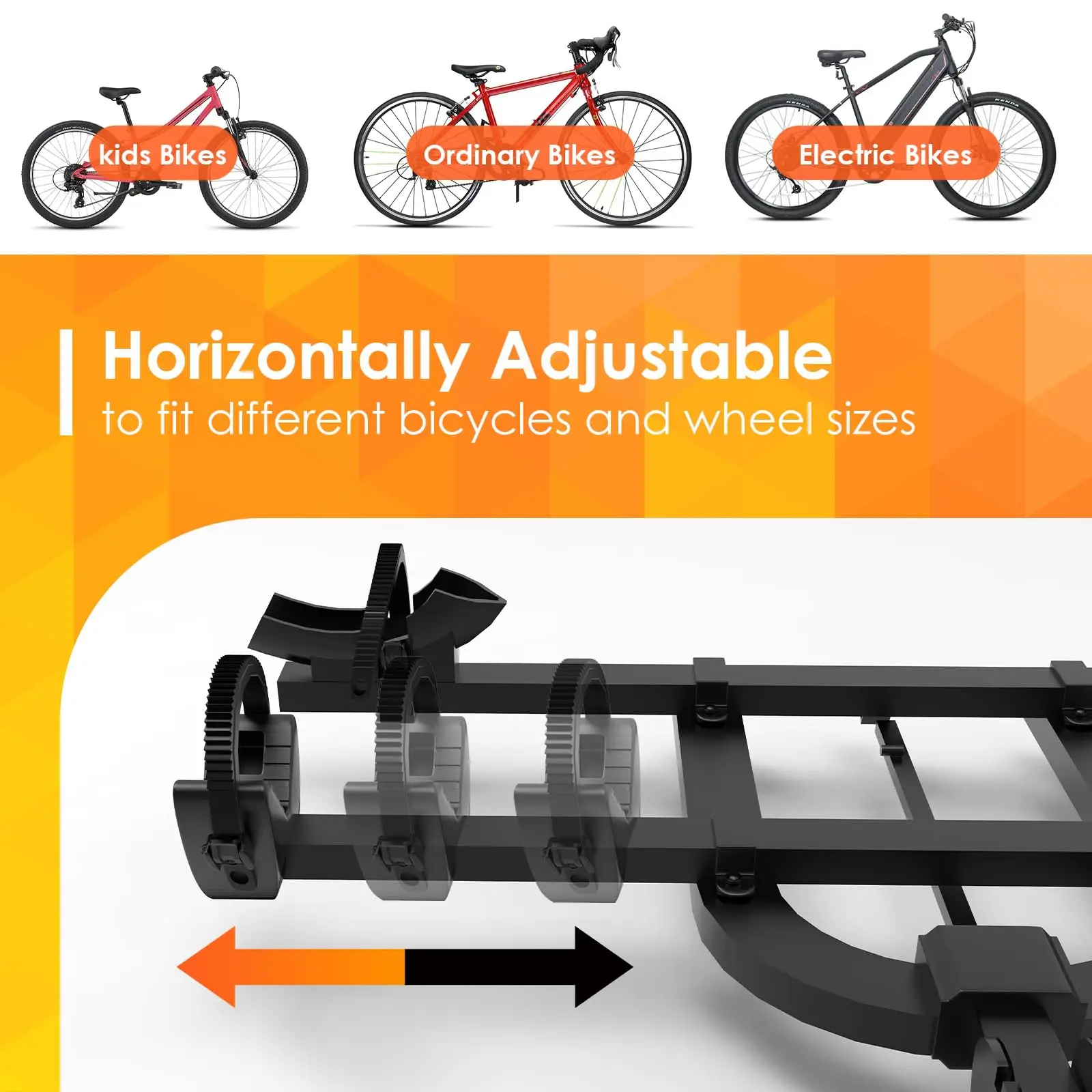 Trunk Mounted Bike Rack Car 2 Bike Rear Rack Bicycle Bike Rack for Car Carrier