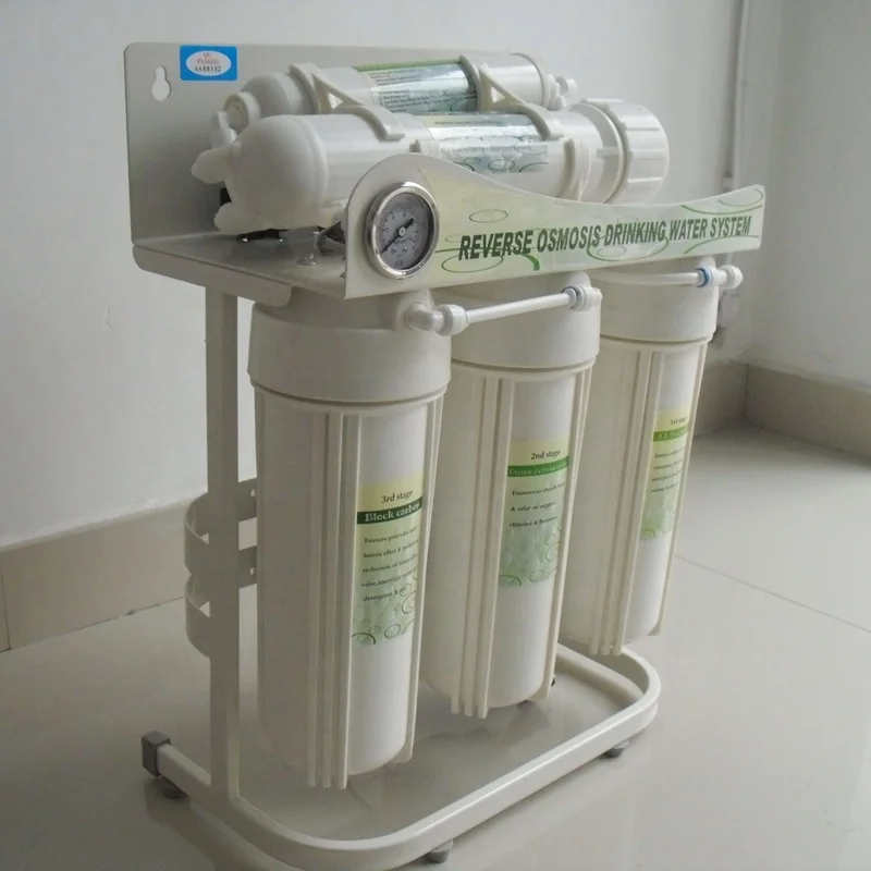OEM Metal Stand 75GPD RO System Water Purifier with Pressure Tank RO Membrane Filter Professional Manufacturer