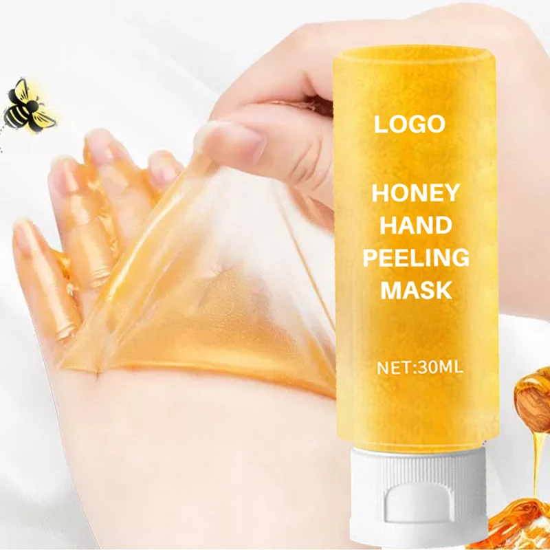 Private Label Black Skin Honey Peeling Lightening Whitening Exfoliating Hand And Body Lotion Dark Knuckles Removal Hand Mask