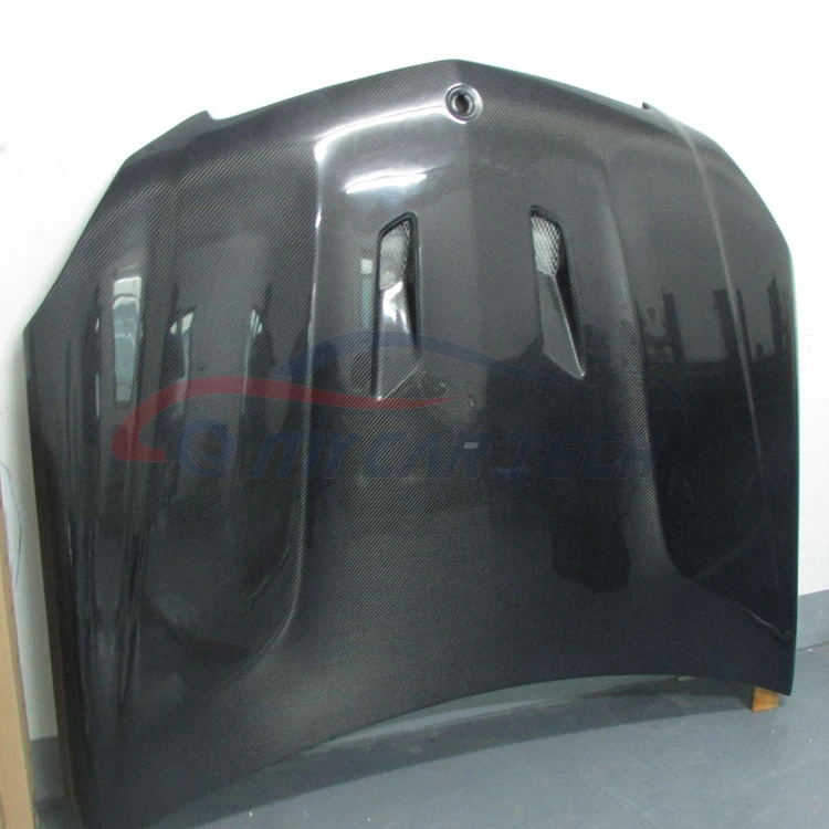 For M ercedes B enz C lass W204 W205 real C63 507 style carbon fiber hood bonnet scoop car engine cover bodykit