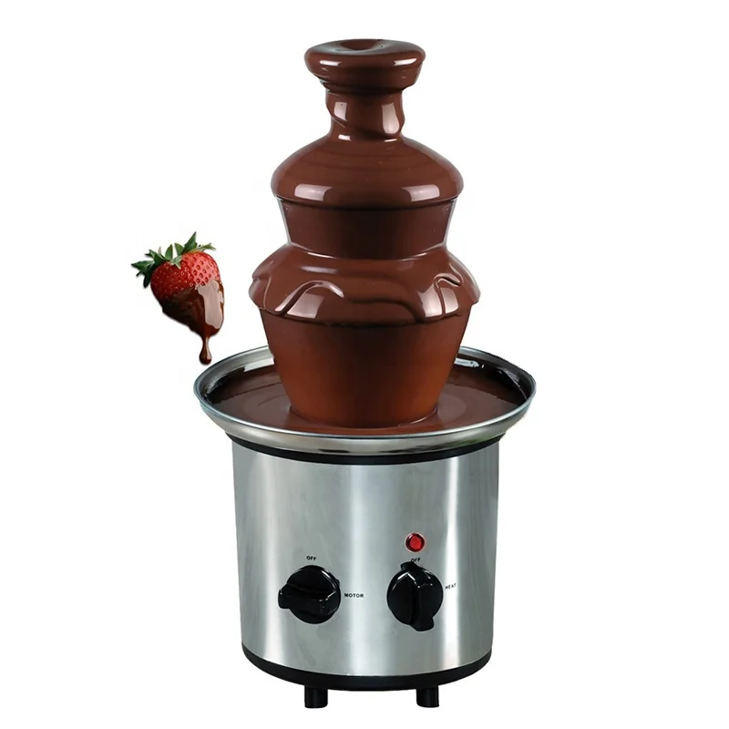 Party use mini 3 tier chocolate fountain,home use fondue fountain for family party, buffet