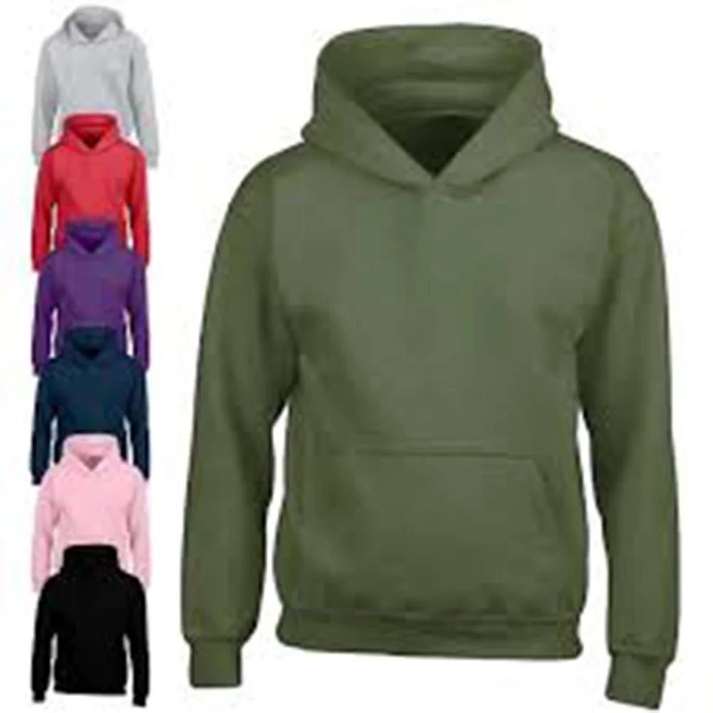 
Wholesale hot products custom print logo men women junior heavy plain thick fleece hoodie 