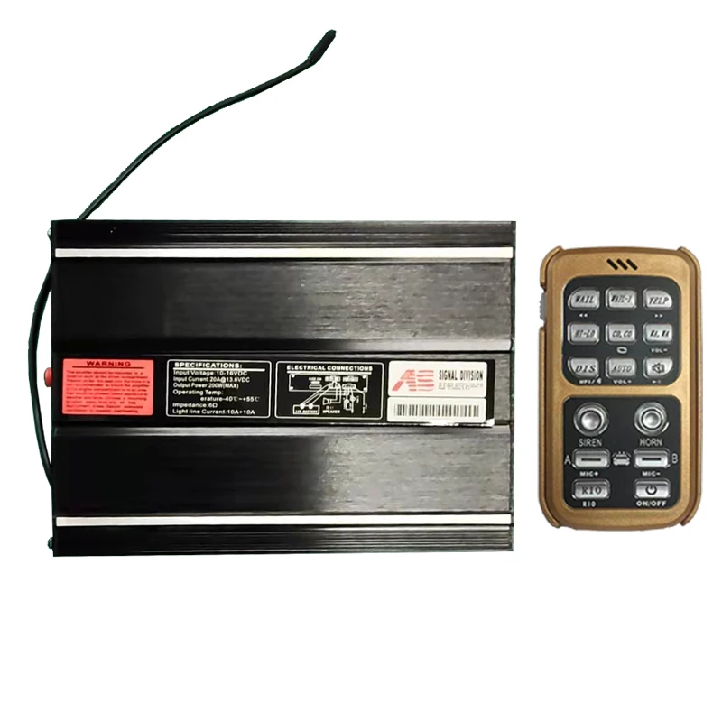 wireless Remote Controlled with LED Panel Siren 300W Car Airport Security Fire Truck Ambulance Announcement Systems with Speaker